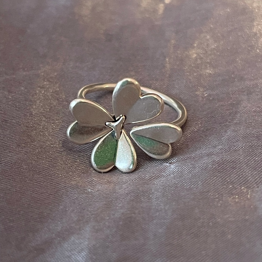 PANDORA - LUCKY FOUR-LEAF CLOVER OPEN RING